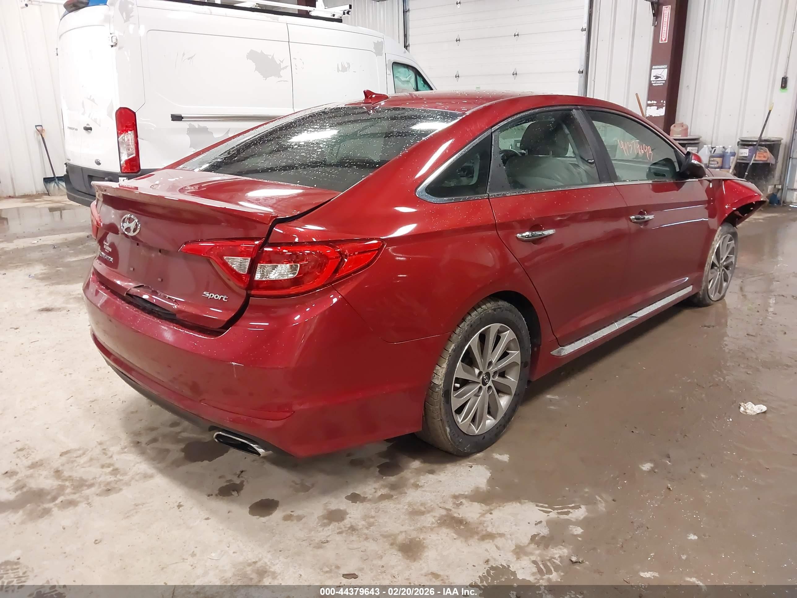2015 Hyundai Sonata Sport Red vin: 5NPE34AF4FH233916