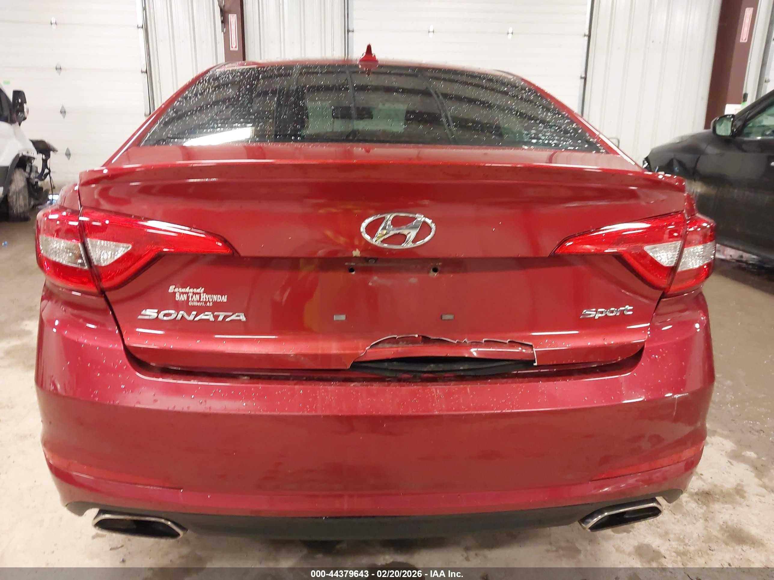 2015 Hyundai Sonata Sport Red vin: 5NPE34AF4FH233916
