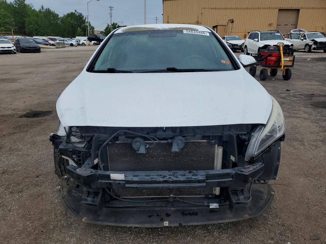 2015 Hyundai Sonata Sport White vin: 5NPE34AF4FH237500