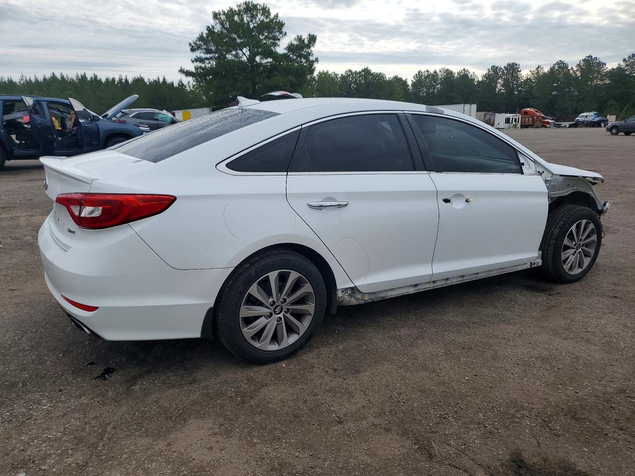 2015 Hyundai Sonata Sport White vin: 5NPE34AF4FH237500
