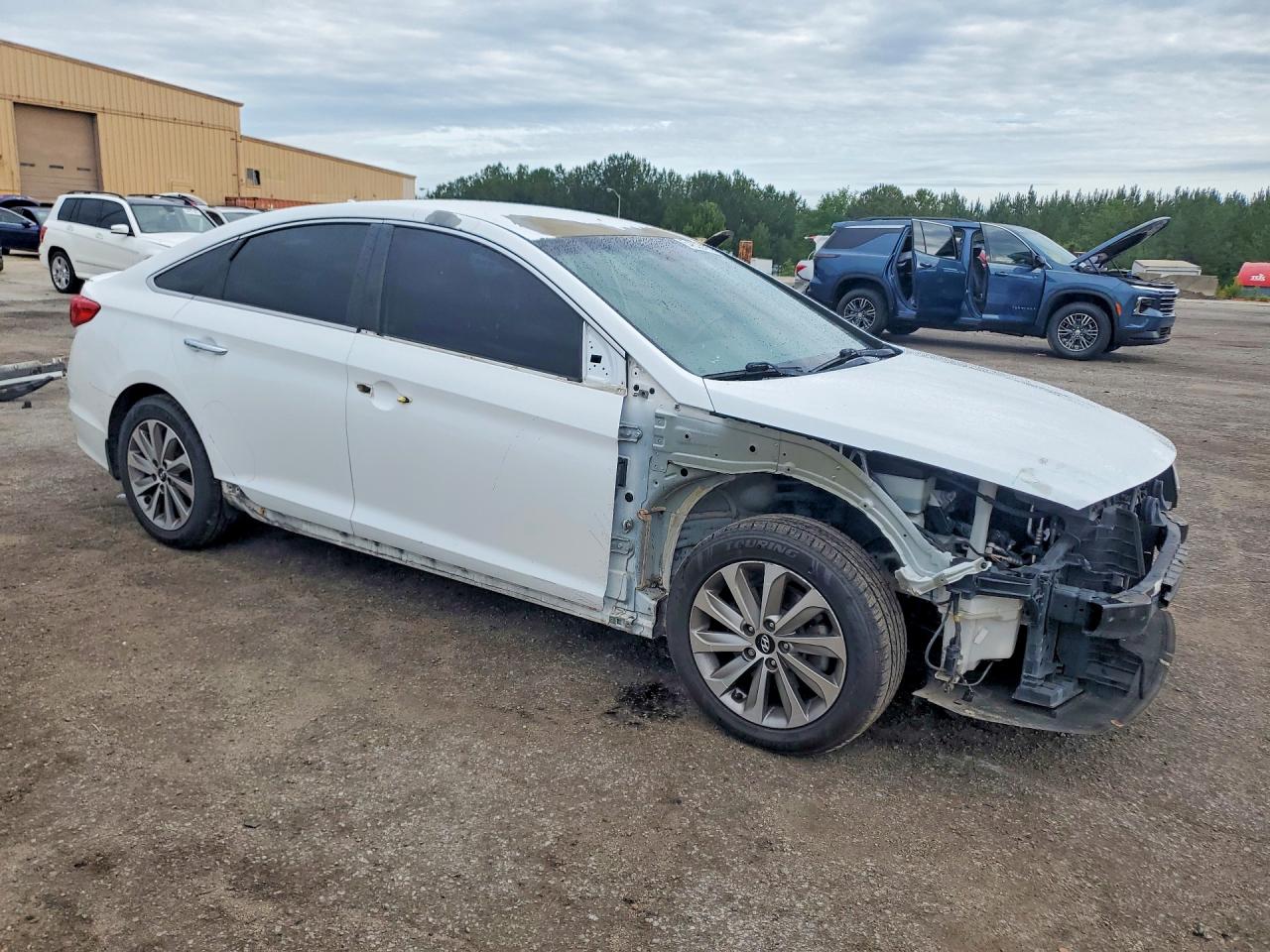 2015 Hyundai Sonata Sport White vin: 5NPE34AF4FH237500
