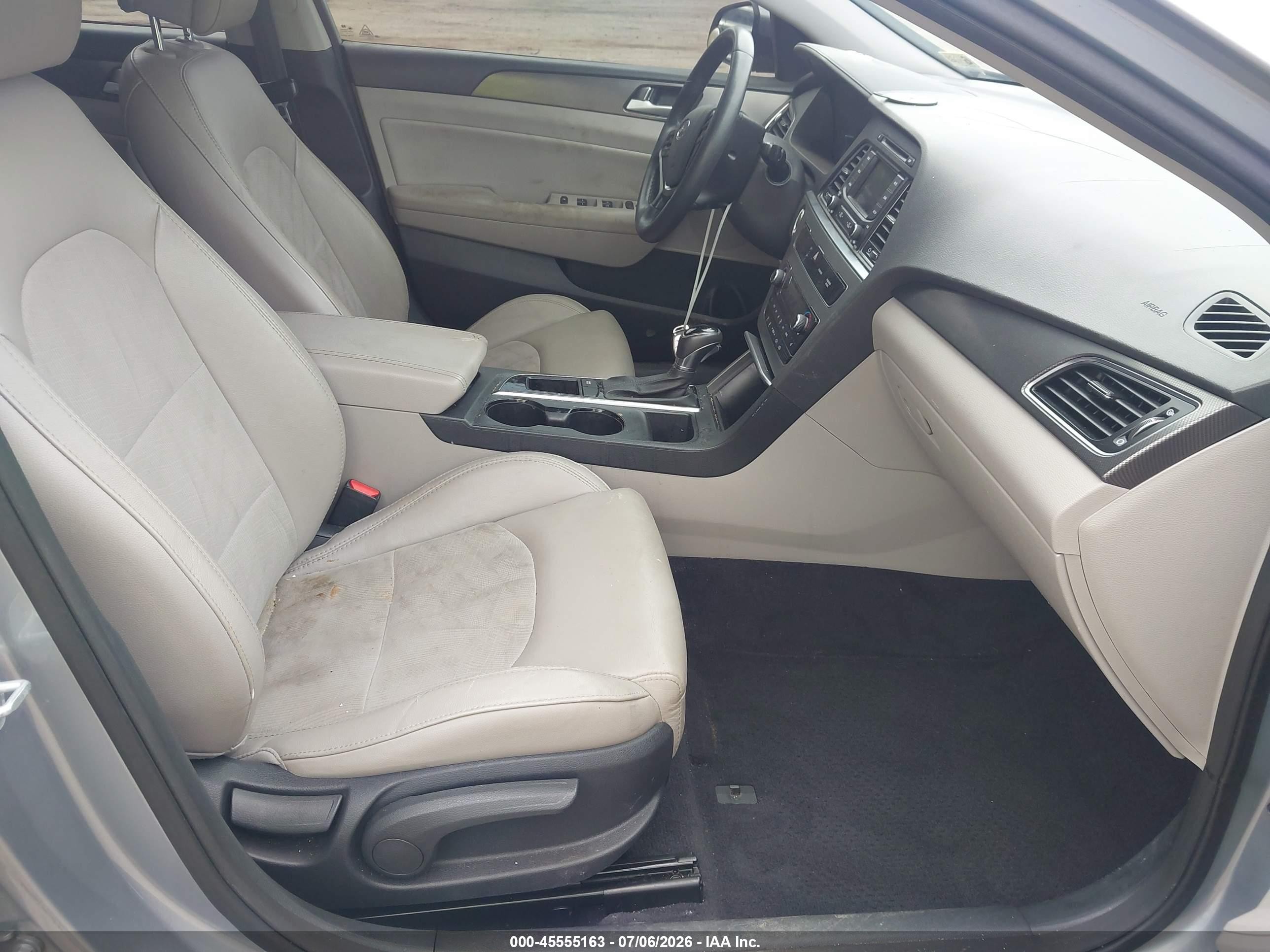 2015 Hyundai Sonata Sport Gray vin: 5NPE34AF4FH242082