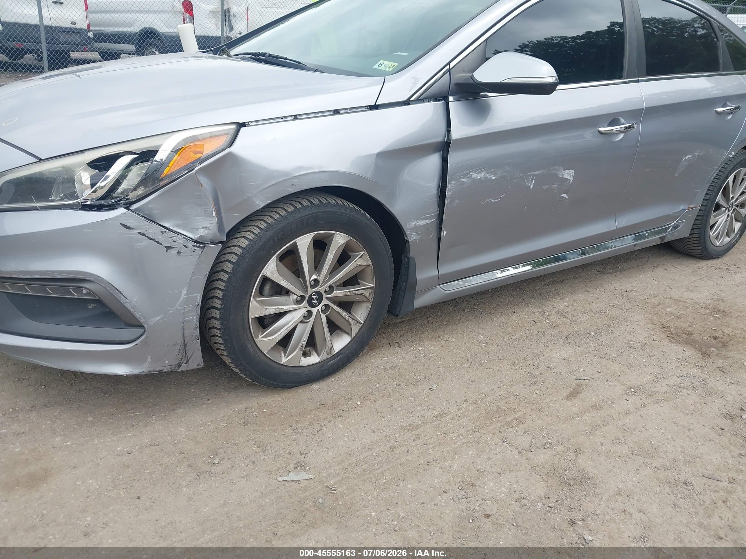 2015 Hyundai Sonata Sport Gray vin: 5NPE34AF4FH242082