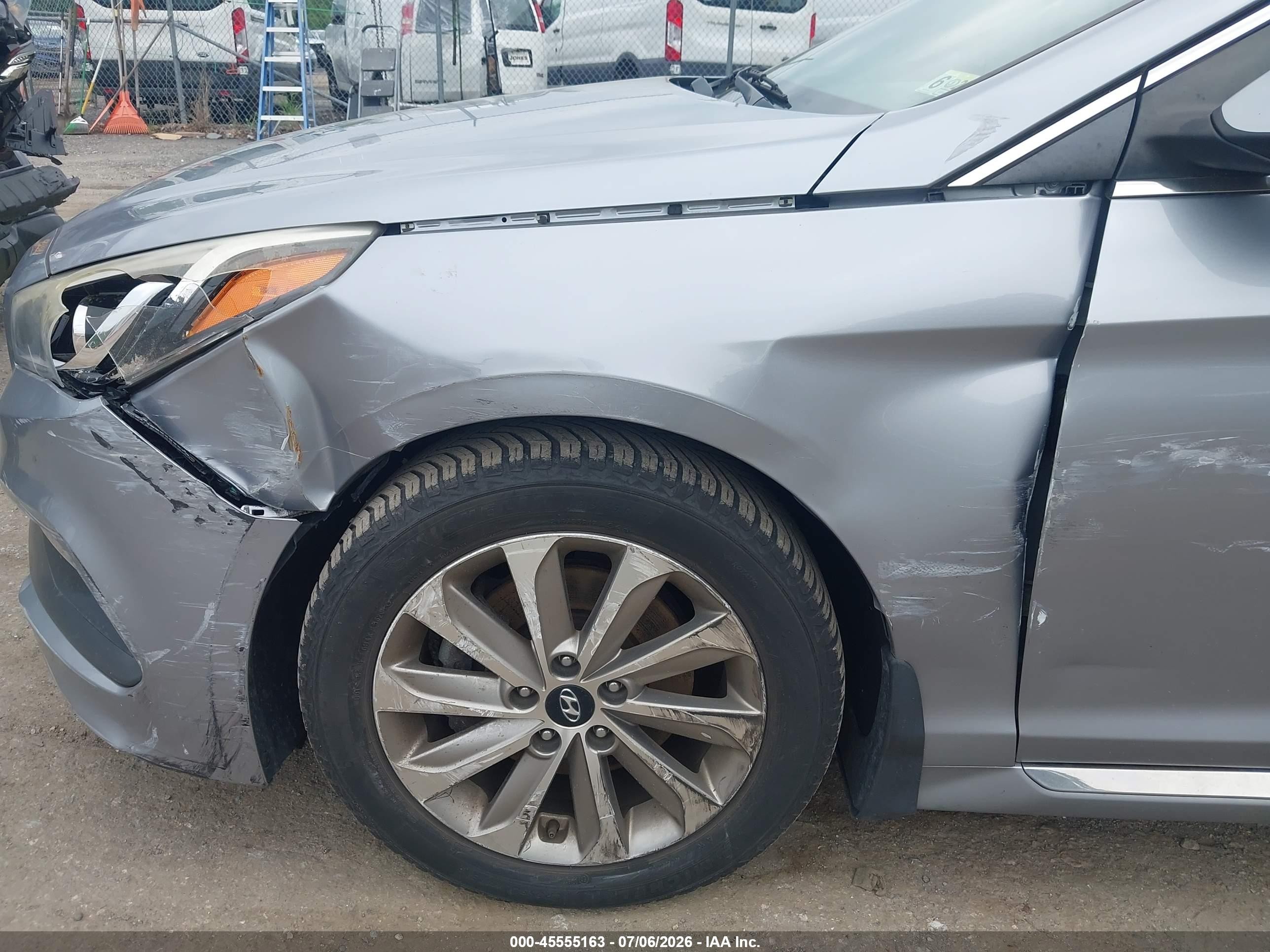2015 Hyundai Sonata Sport Gray vin: 5NPE34AF4FH242082