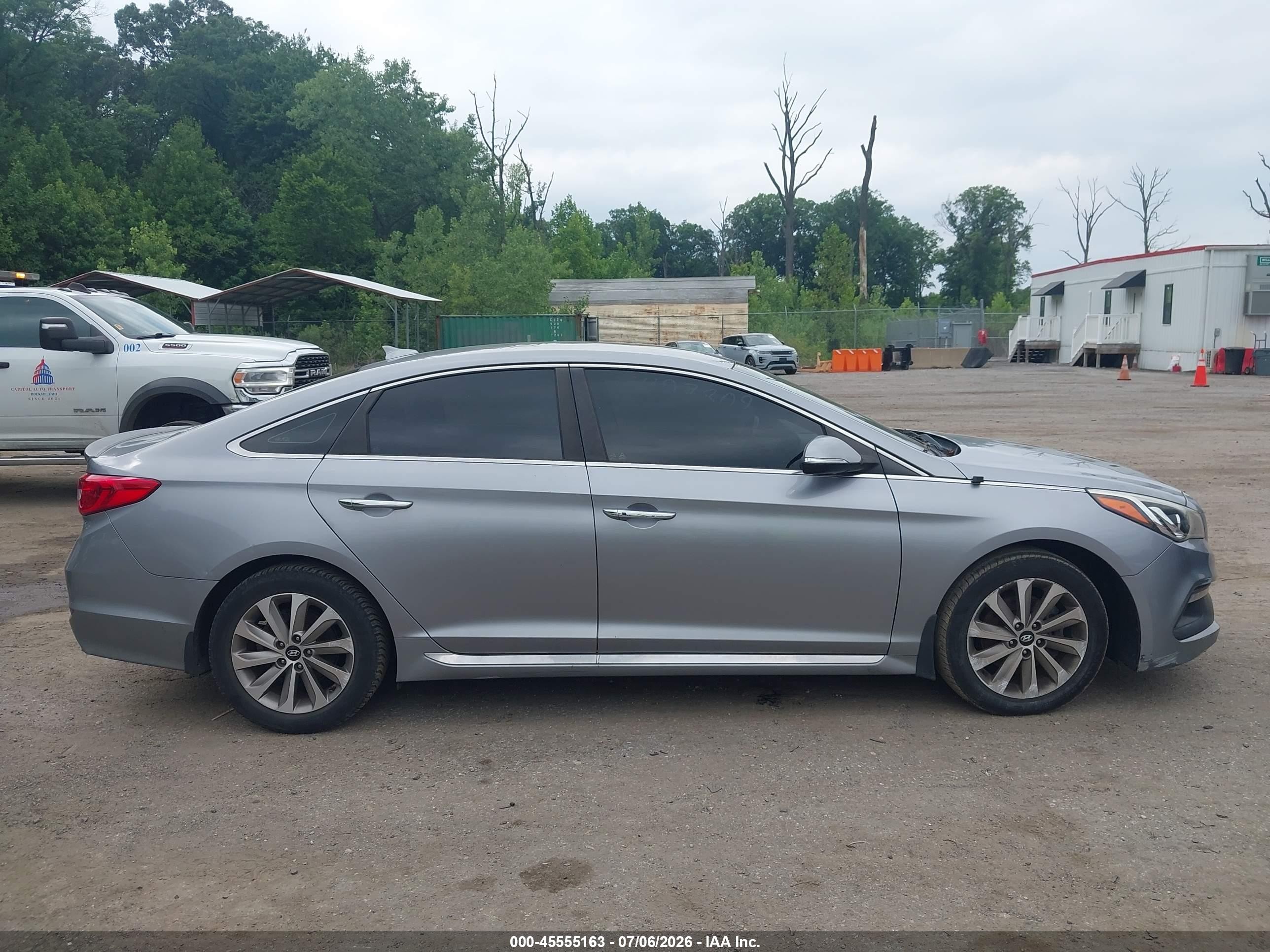 2015 Hyundai Sonata Sport Gray vin: 5NPE34AF4FH242082