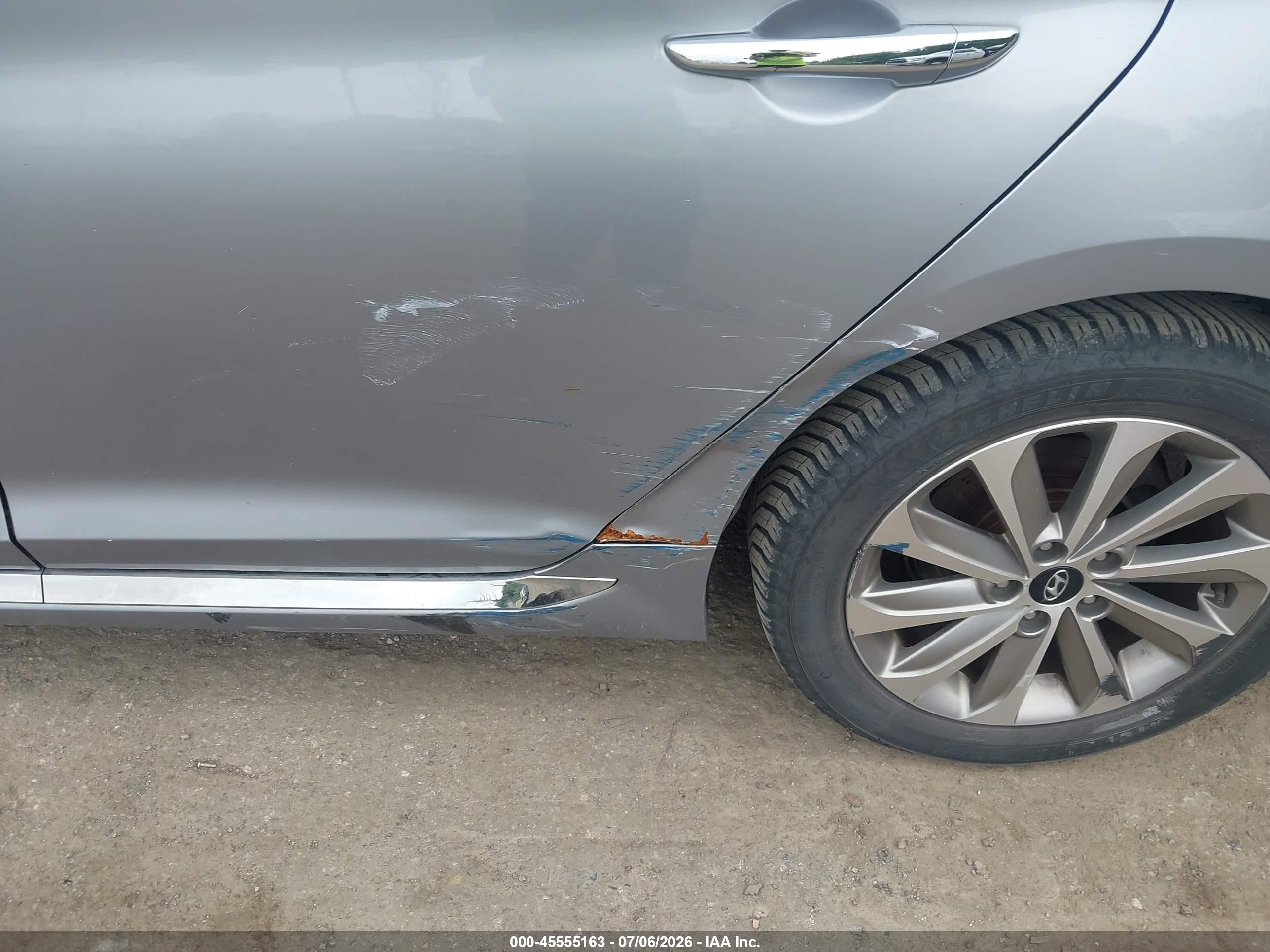 2015 Hyundai Sonata Sport Gray vin: 5NPE34AF4FH242082