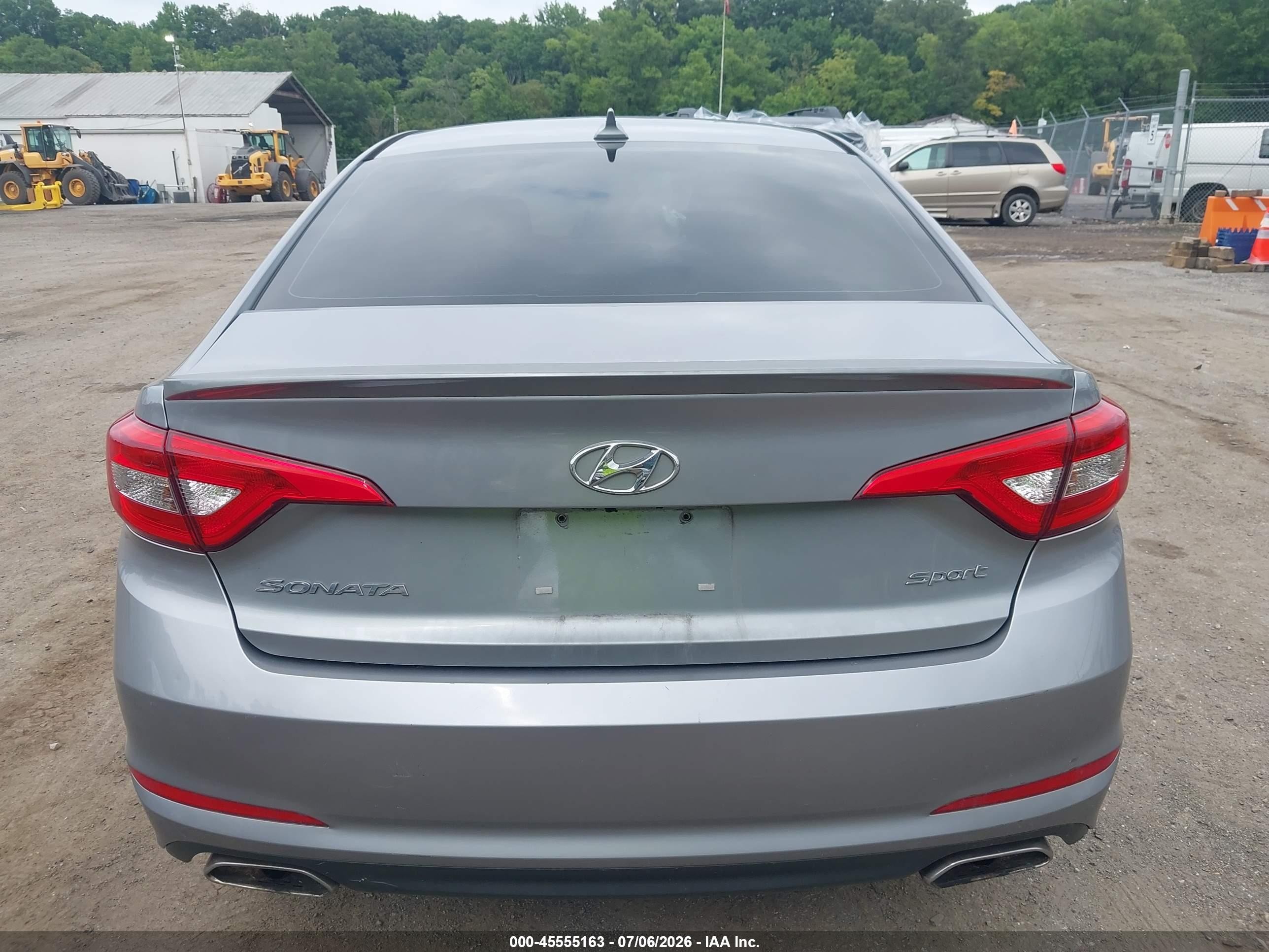 2015 Hyundai Sonata Sport Gray vin: 5NPE34AF4FH242082
