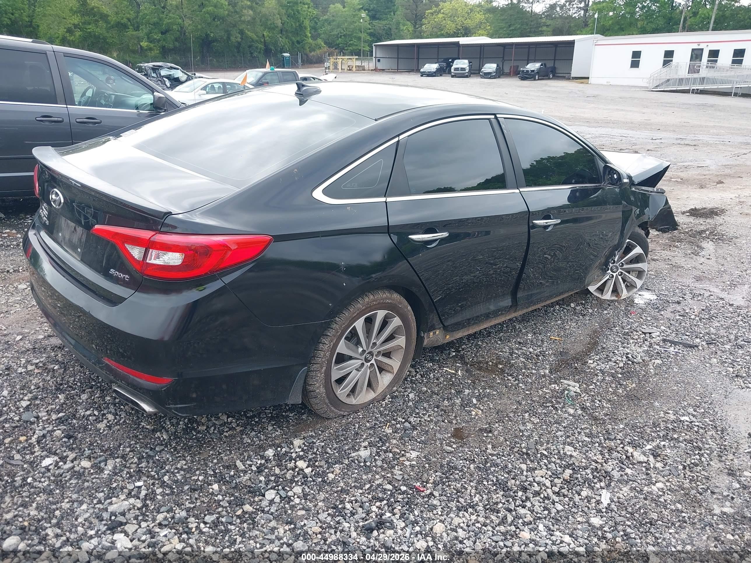 2015 Hyundai Sonata Sport Black vin: 5NPE34AF4FH242759