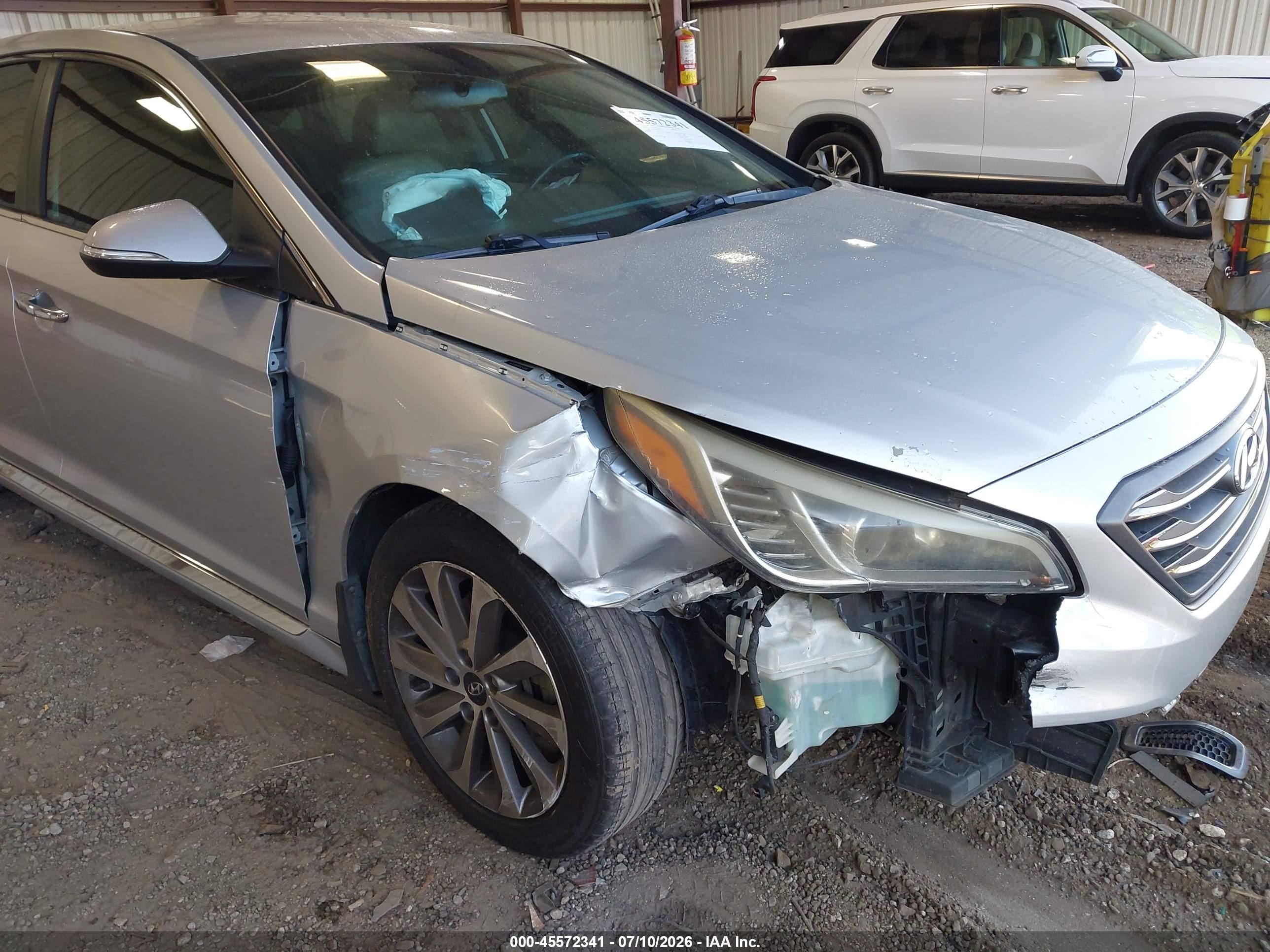2015 Hyundai Sonata Sport Silver vin: 5NPE34AF4FH243300