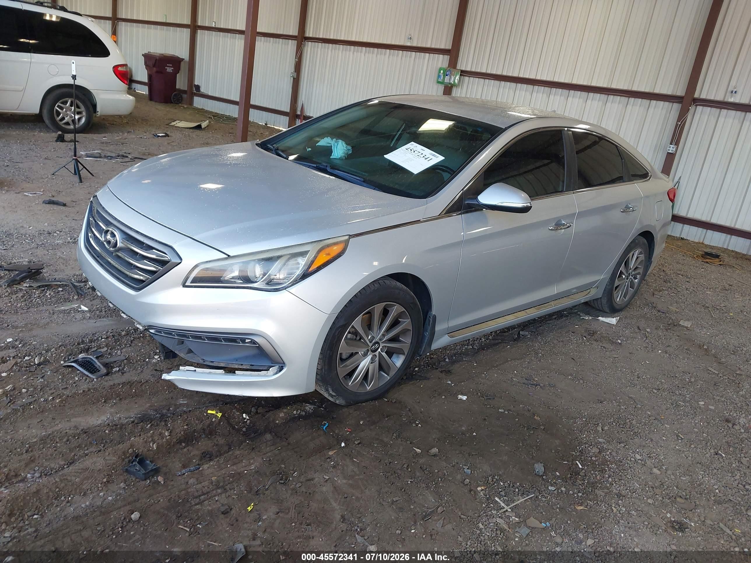 2015 Hyundai Sonata Sport Silver vin: 5NPE34AF4FH243300