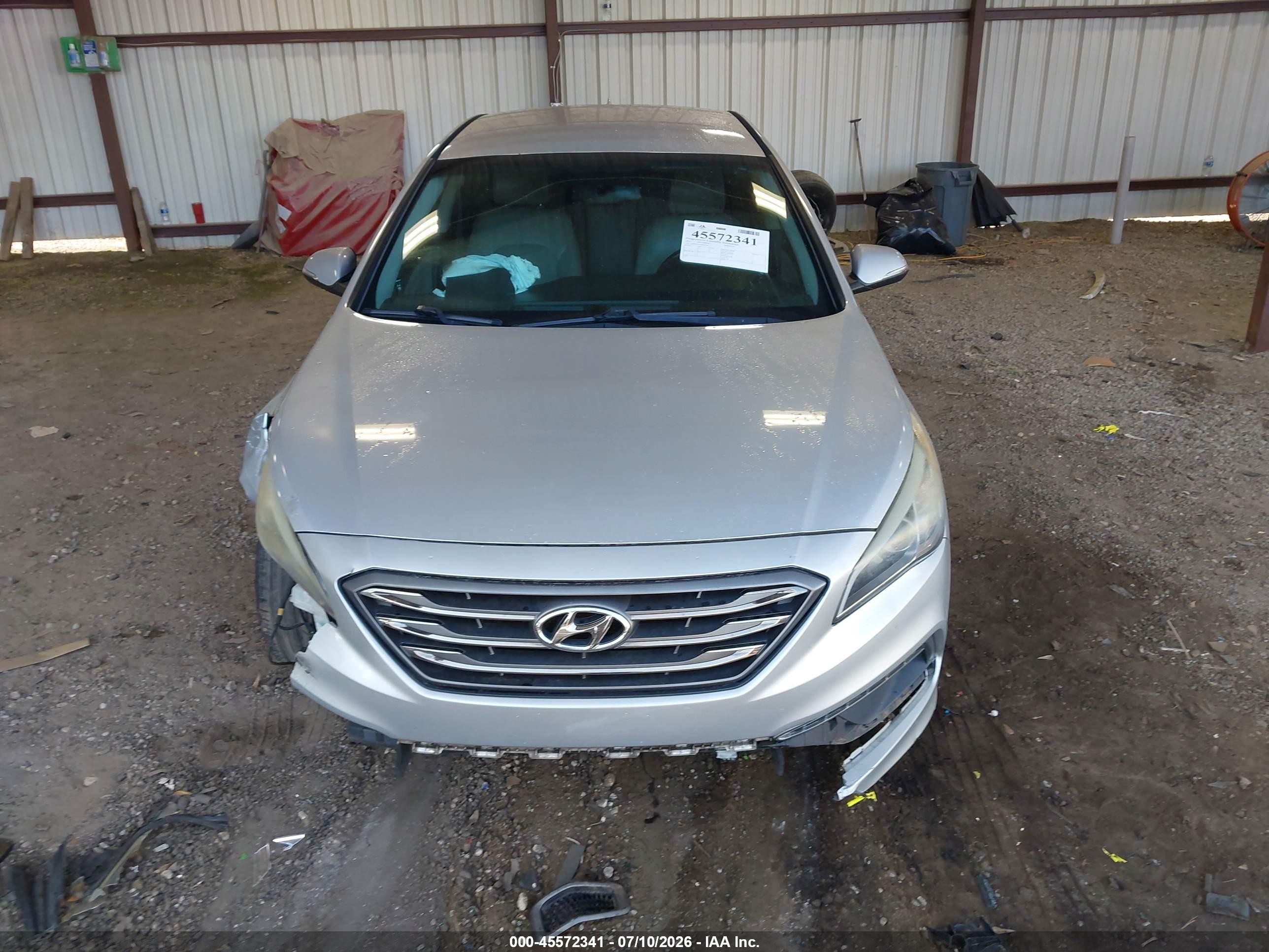 2015 Hyundai Sonata Sport Silver vin: 5NPE34AF4FH243300