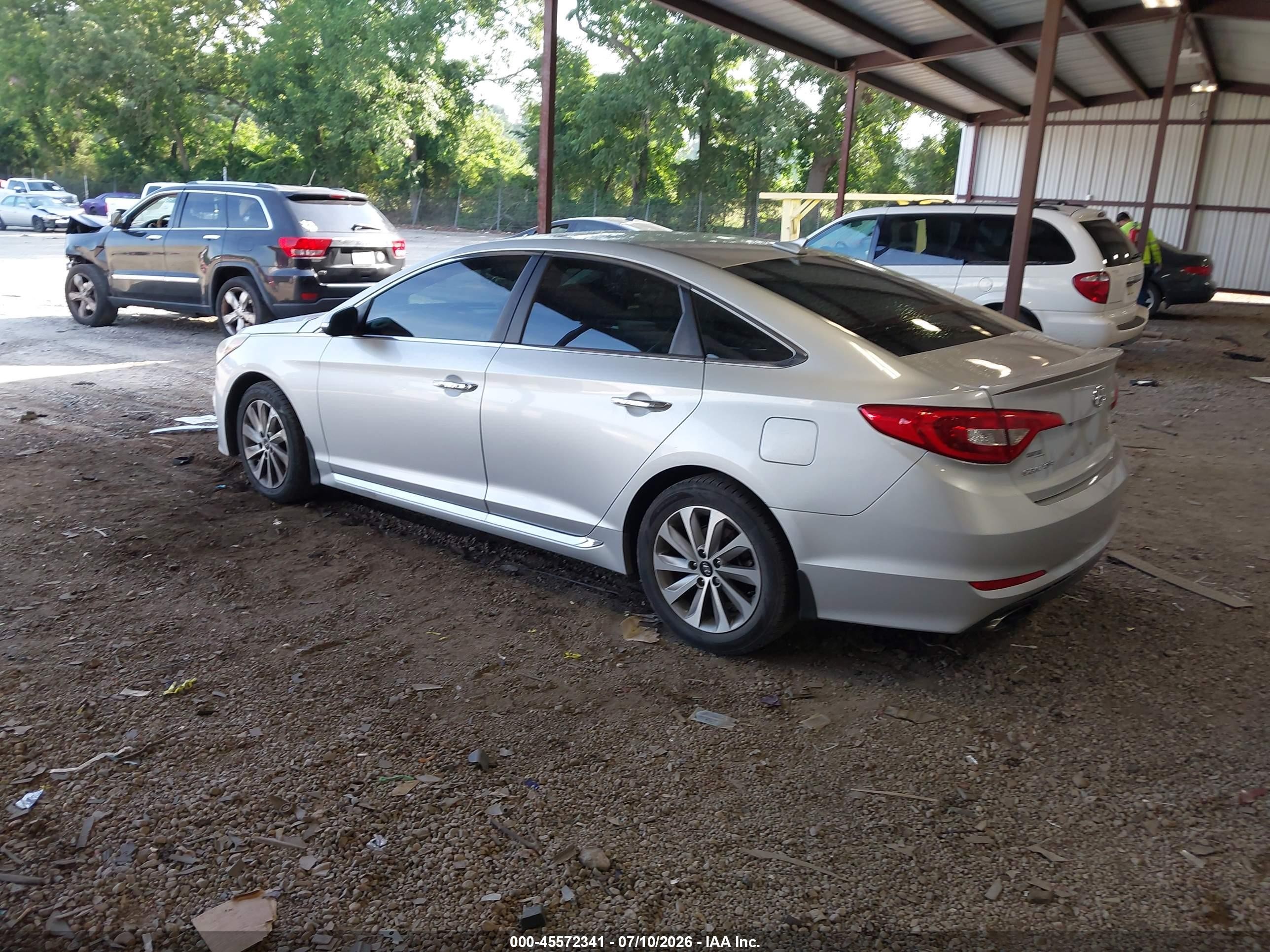 2015 Hyundai Sonata Sport Silver vin: 5NPE34AF4FH243300