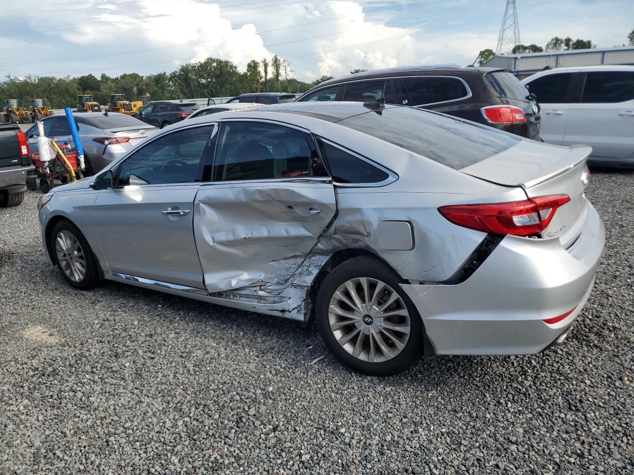 2015 Hyundai Sonata Limited Silver vin: 5NPE34AF4FH254569