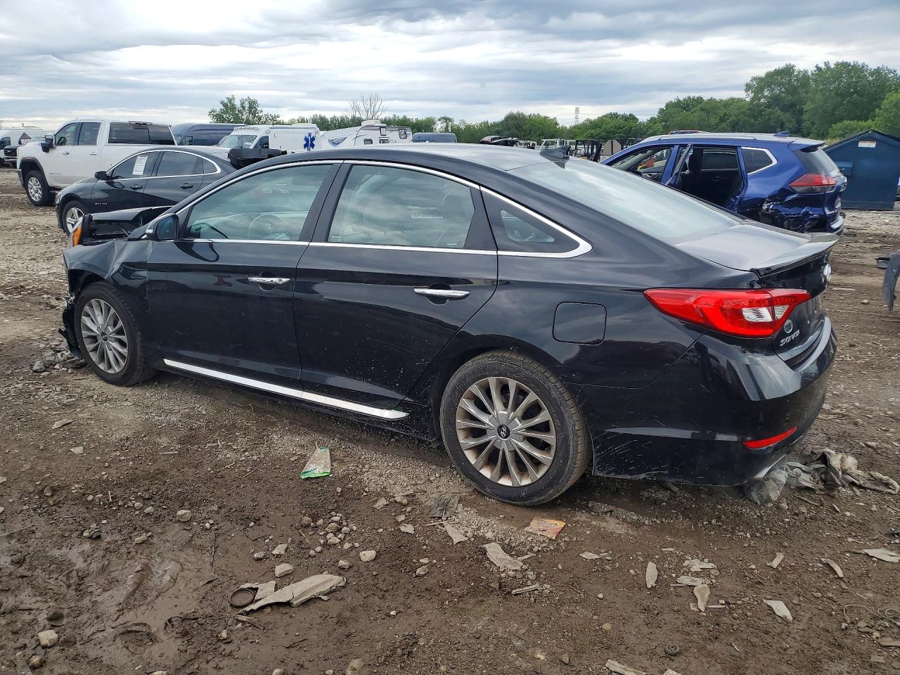2015 Hyundai Sonata Limited Black vin: 5NPE34AF4FH254930