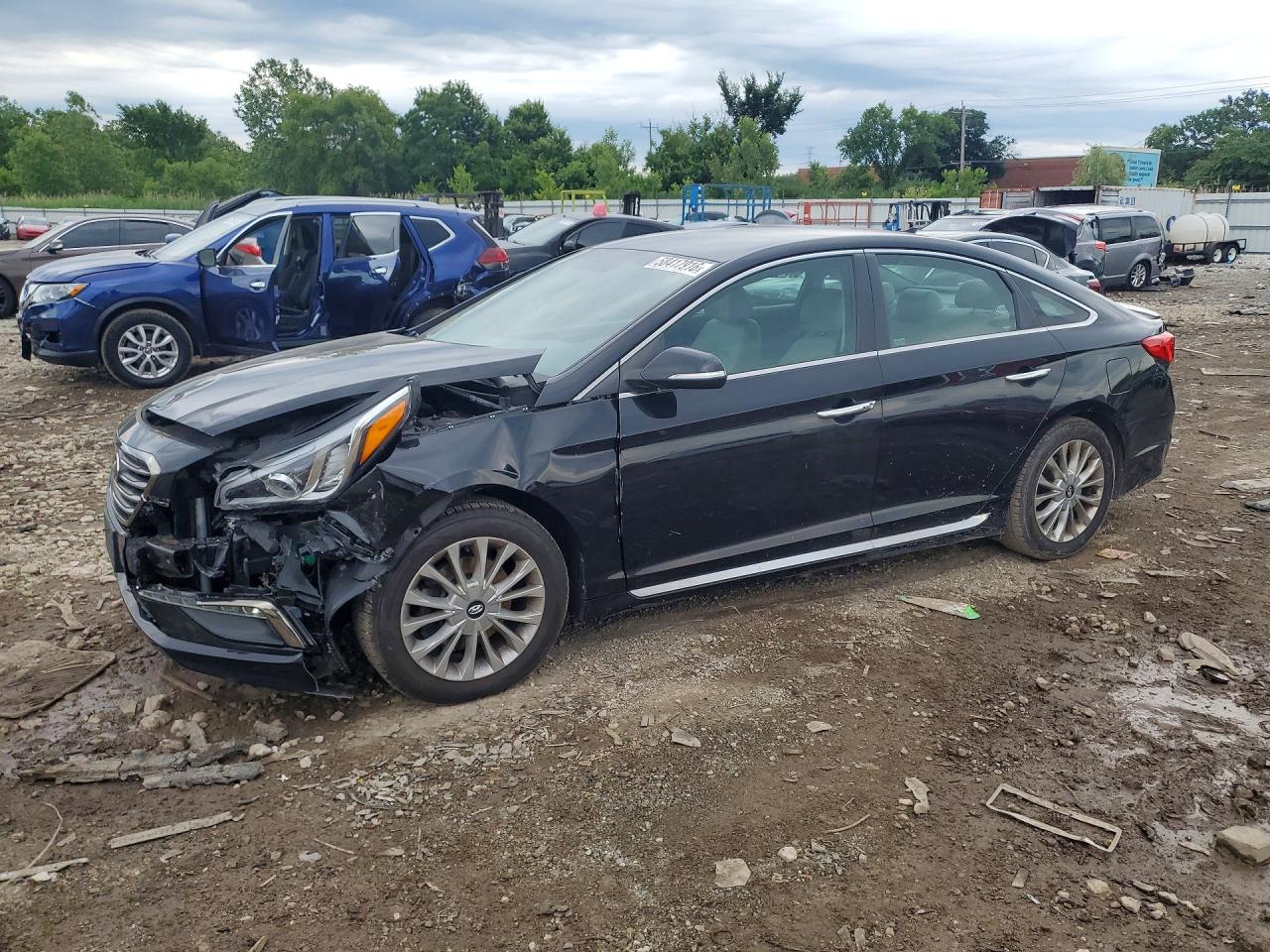 2015 Hyundai Sonata Limited Black vin: 5NPE34AF4FH254930