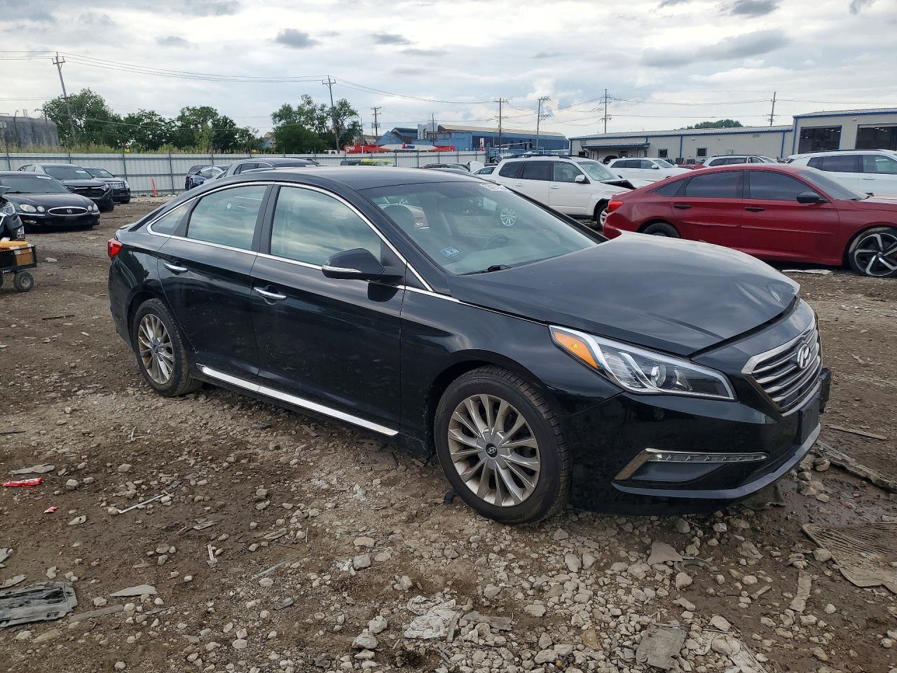 2015 Hyundai Sonata Limited Black vin: 5NPE34AF4FH254930