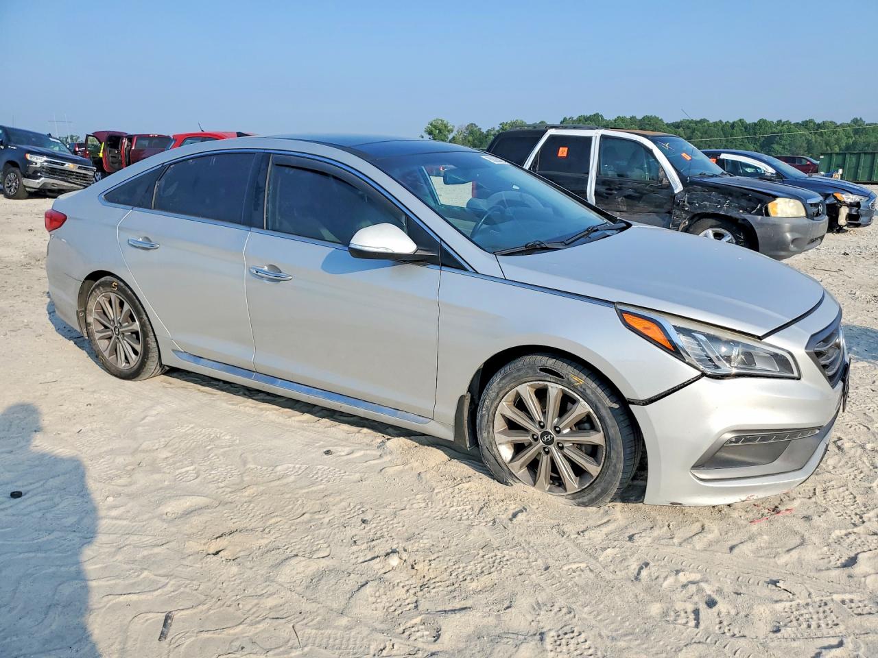 2016 Hyundai Sonata Limited Серебряный vin: 5NPE34AF4GH260311