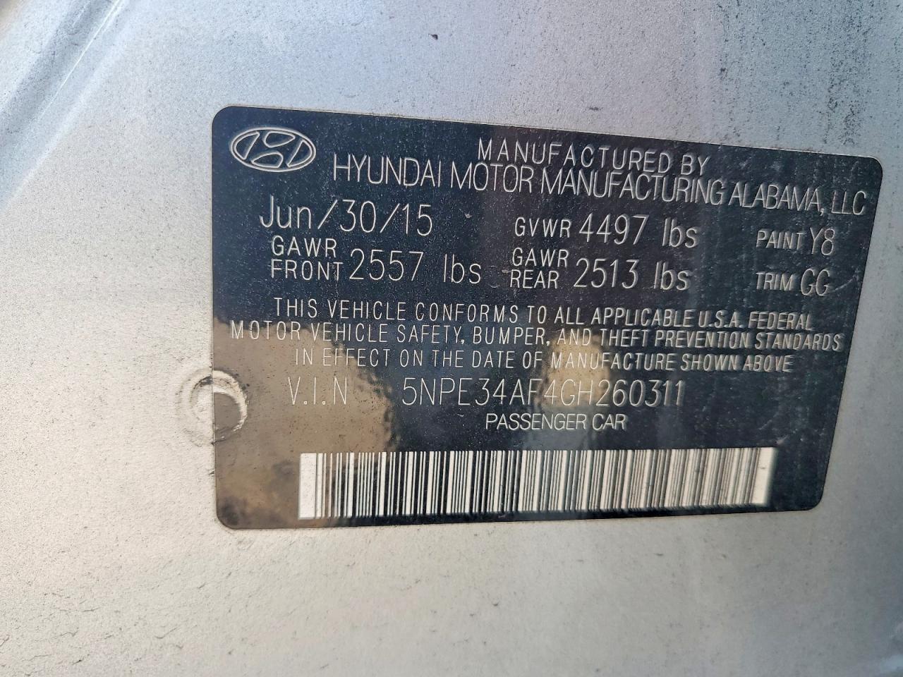 2016 Hyundai Sonata Limited Silver vin: 5NPE34AF4GH260311