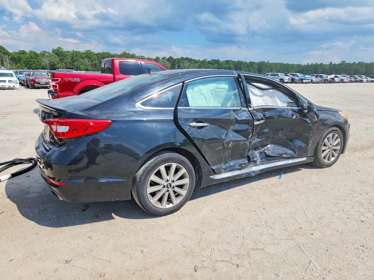 2016 Hyundai Sonata Limited Черный vin: 5NPE34AF4GH300743