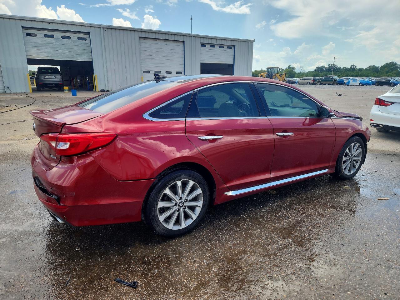 2016 Hyundai Sonata Limited Burgundy vin: 5NPE34AF4GH334911