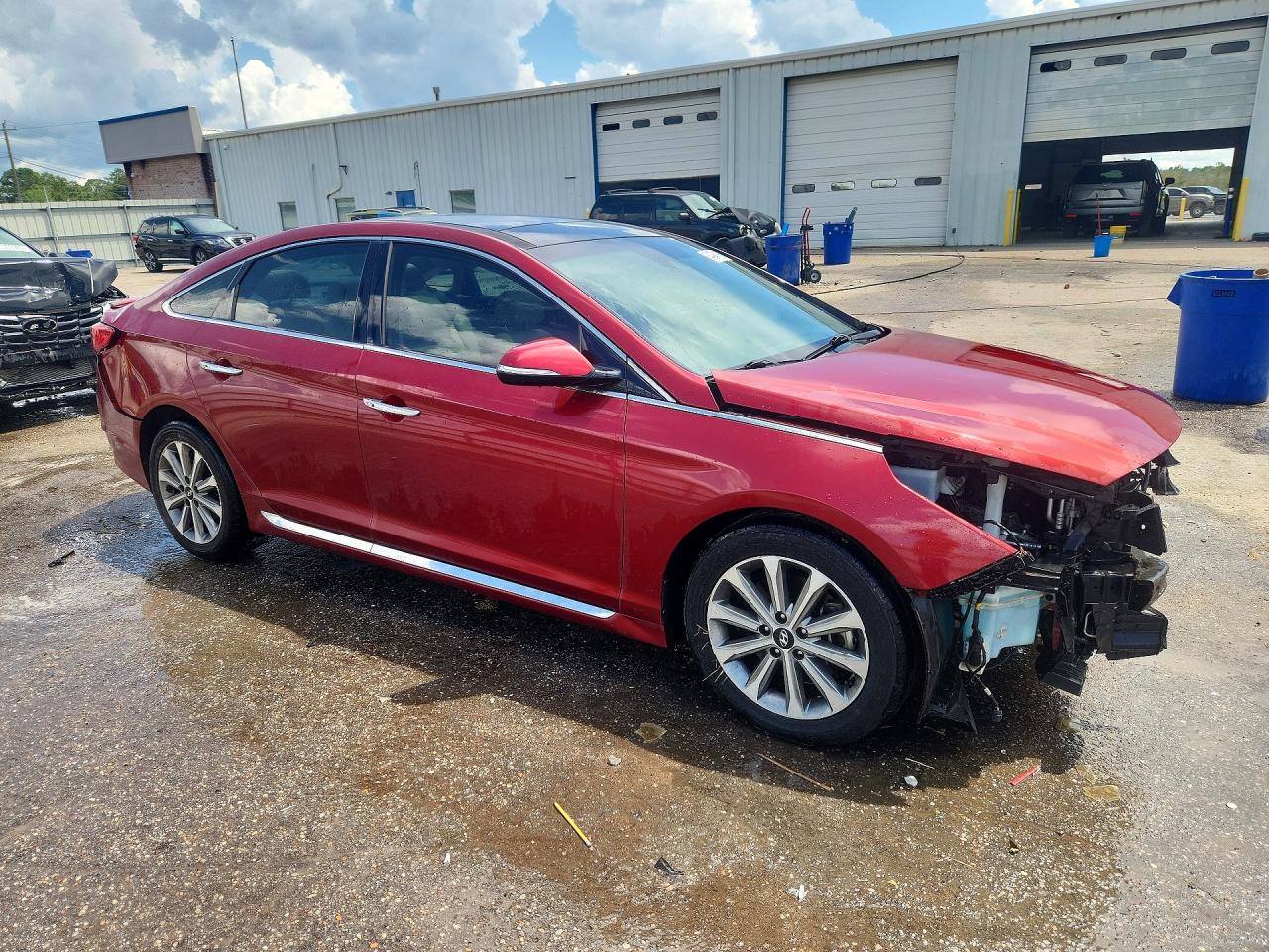 2016 Hyundai Sonata Limited Burgundy vin: 5NPE34AF4GH334911