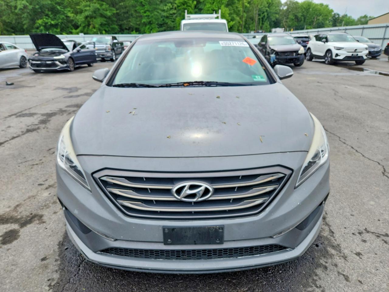 2016 Hyundai Sonata Sport Gray vin: 5NPE34AF4GH435401