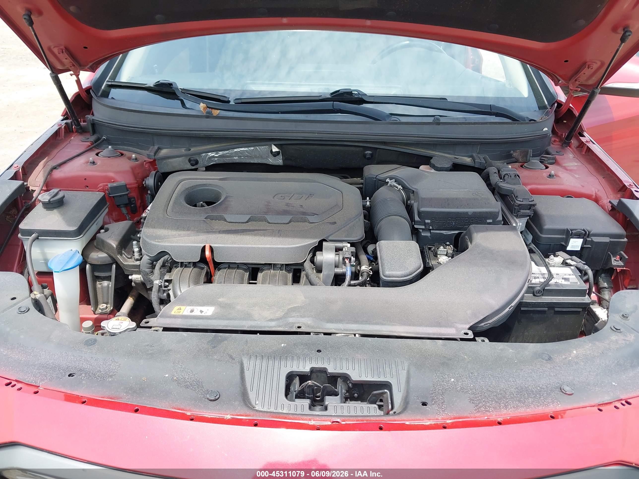 2017 Hyundai Sonata Limited Red vin: 5NPE34AF4HH456136