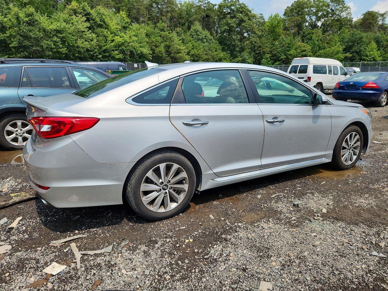 2017 Hyundai Sonata Sport Серебряный vin: 5NPE34AF4HH532860