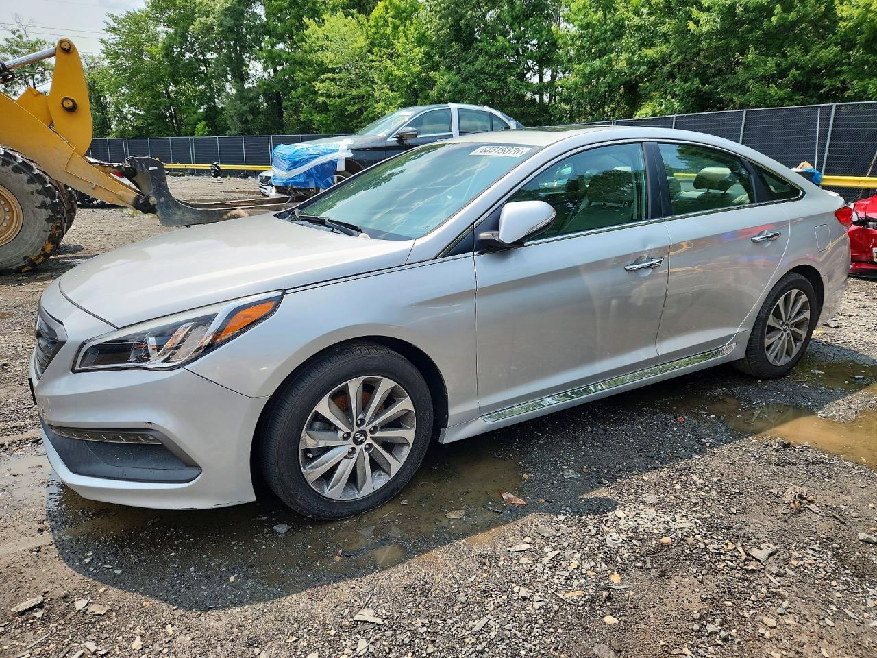 2017 Hyundai Sonata Sport Серебряный vin: 5NPE34AF4HH532860