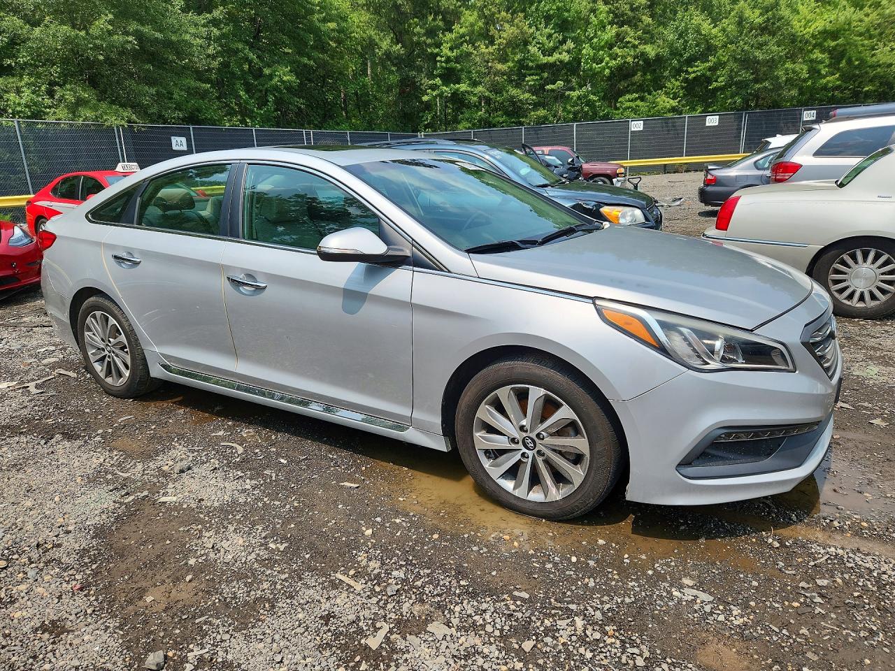 2017 Hyundai Sonata Sport Серебряный vin: 5NPE34AF4HH532860