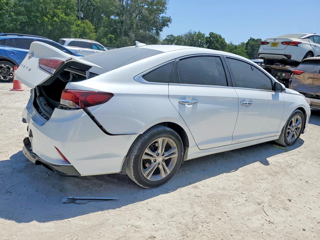 2018 Hyundai Sonata Sel White vin: 5NPE34AF4JH684546