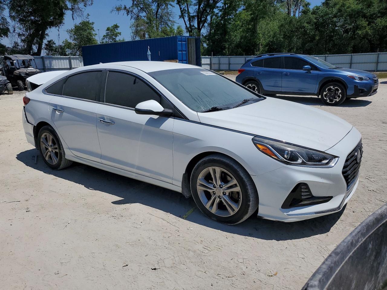 2018 Hyundai Sonata Sel White vin: 5NPE34AF4JH684546