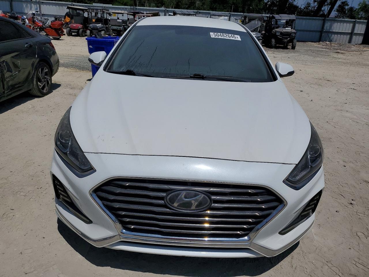 2018 Hyundai Sonata Sel White vin: 5NPE34AF4JH684546