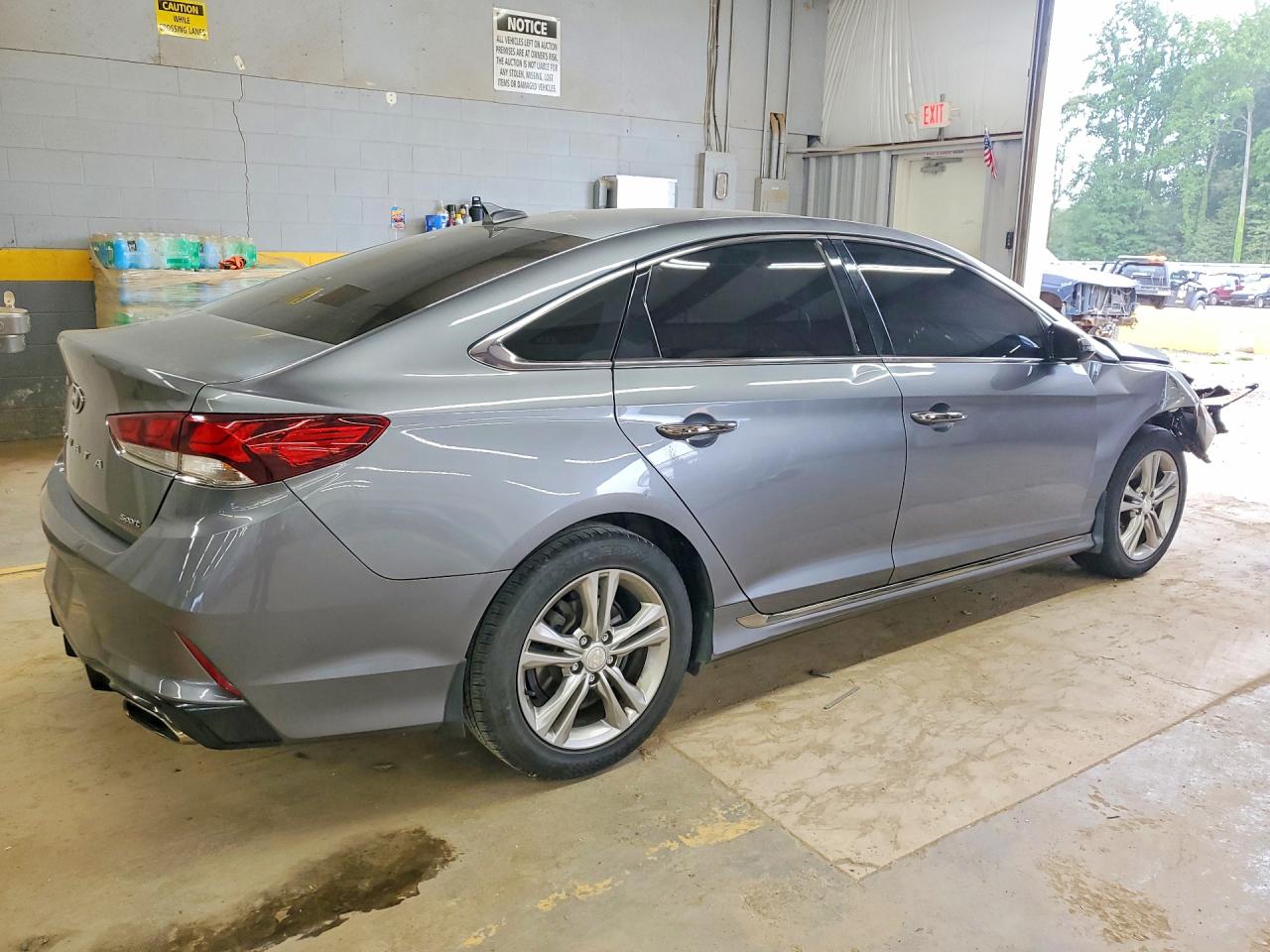 2018 Hyundai Sonata Sport+ Gray vin: 5NPE34AF4JH708277