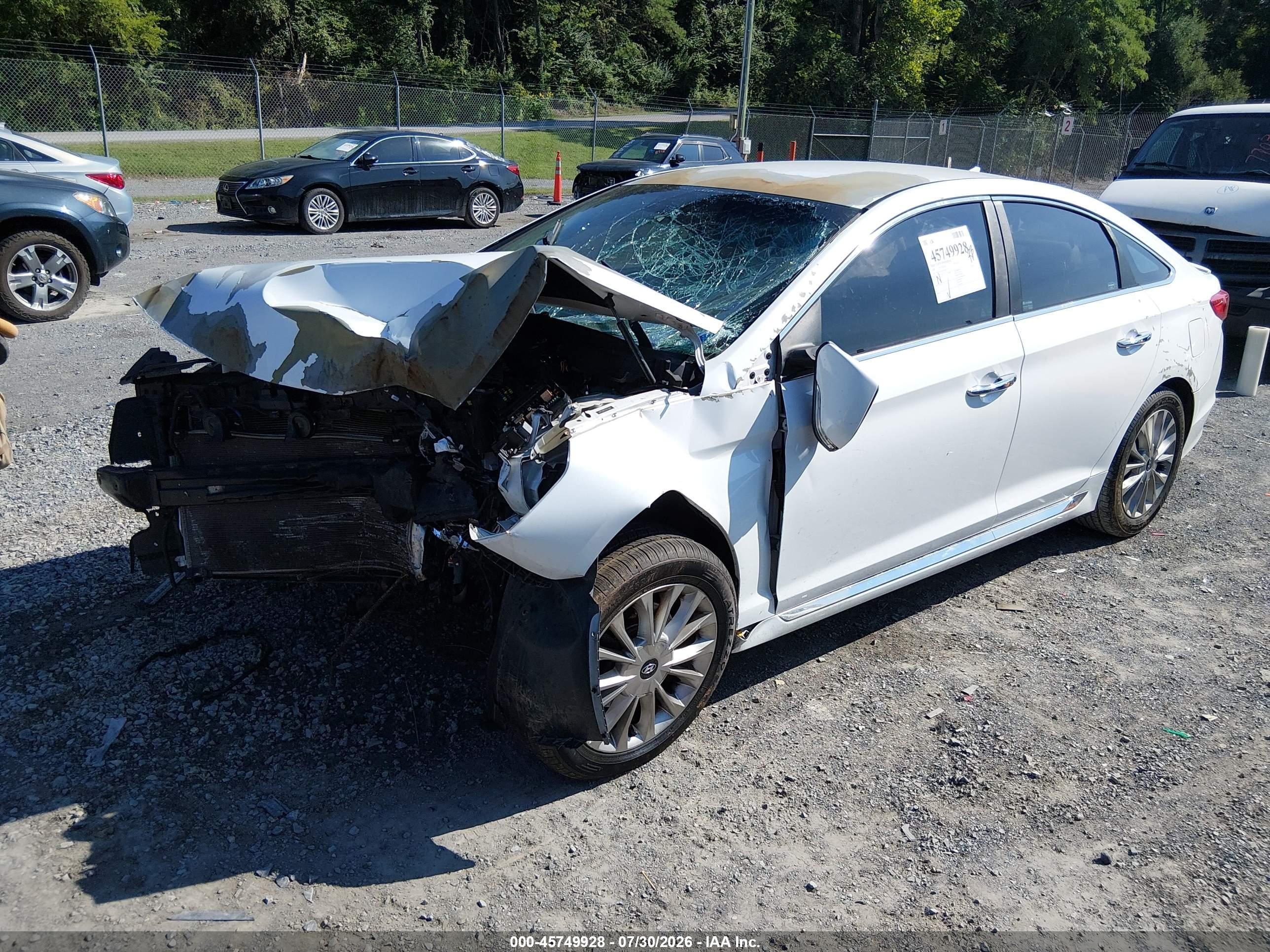 2015 Hyundai Sonata Limited White vin: 5NPE34AF5FH013068