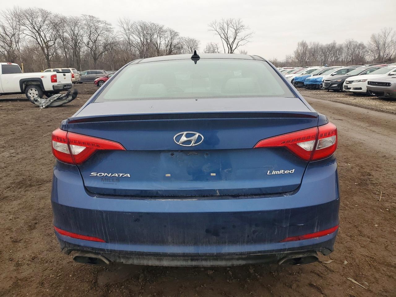 2015 Hyundai Sonata Limited Blue vin: 5NPE34AF5FH016603