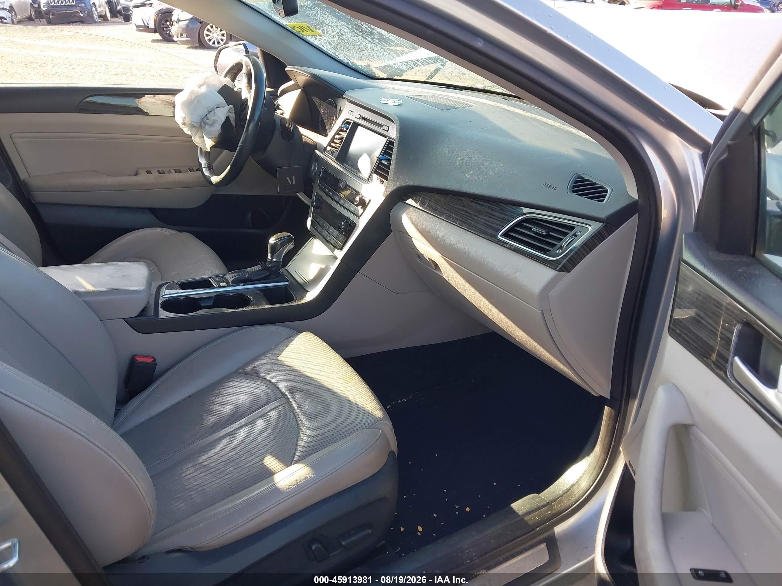 2015 Hyundai Sonata Limited Gray vin: 5NPE34AF5FH022773