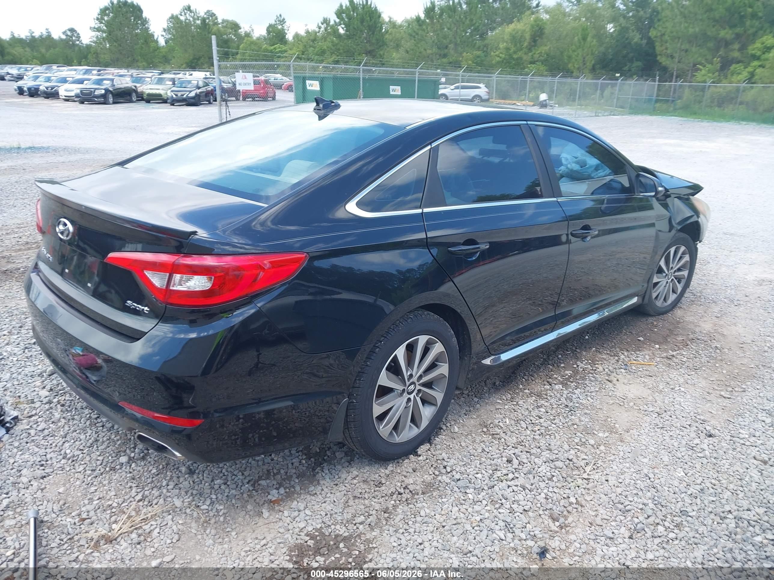 2015 Hyundai Sonata Sport Black vin: 5NPE34AF5FH022868