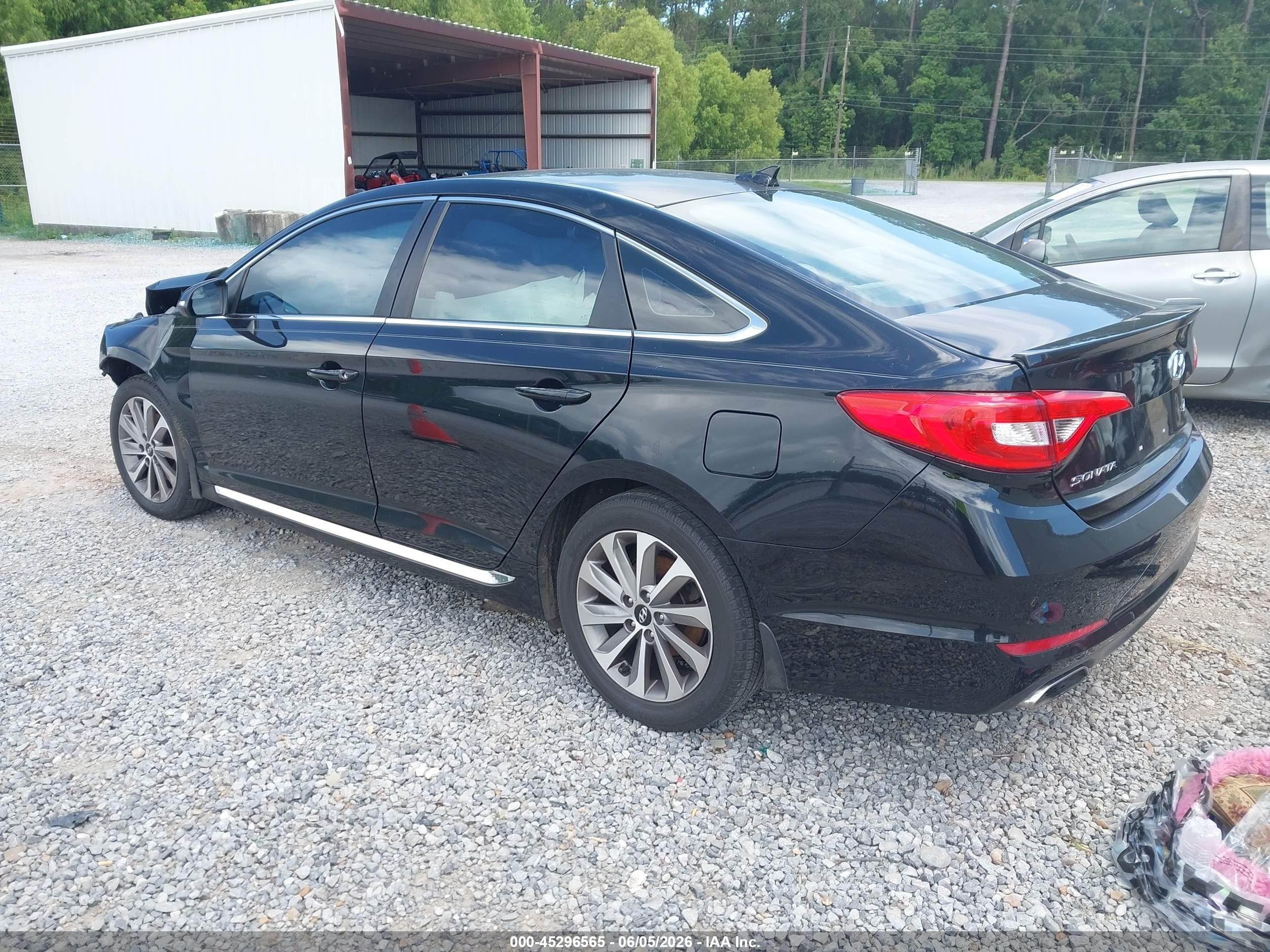 2015 Hyundai Sonata Sport Black vin: 5NPE34AF5FH022868