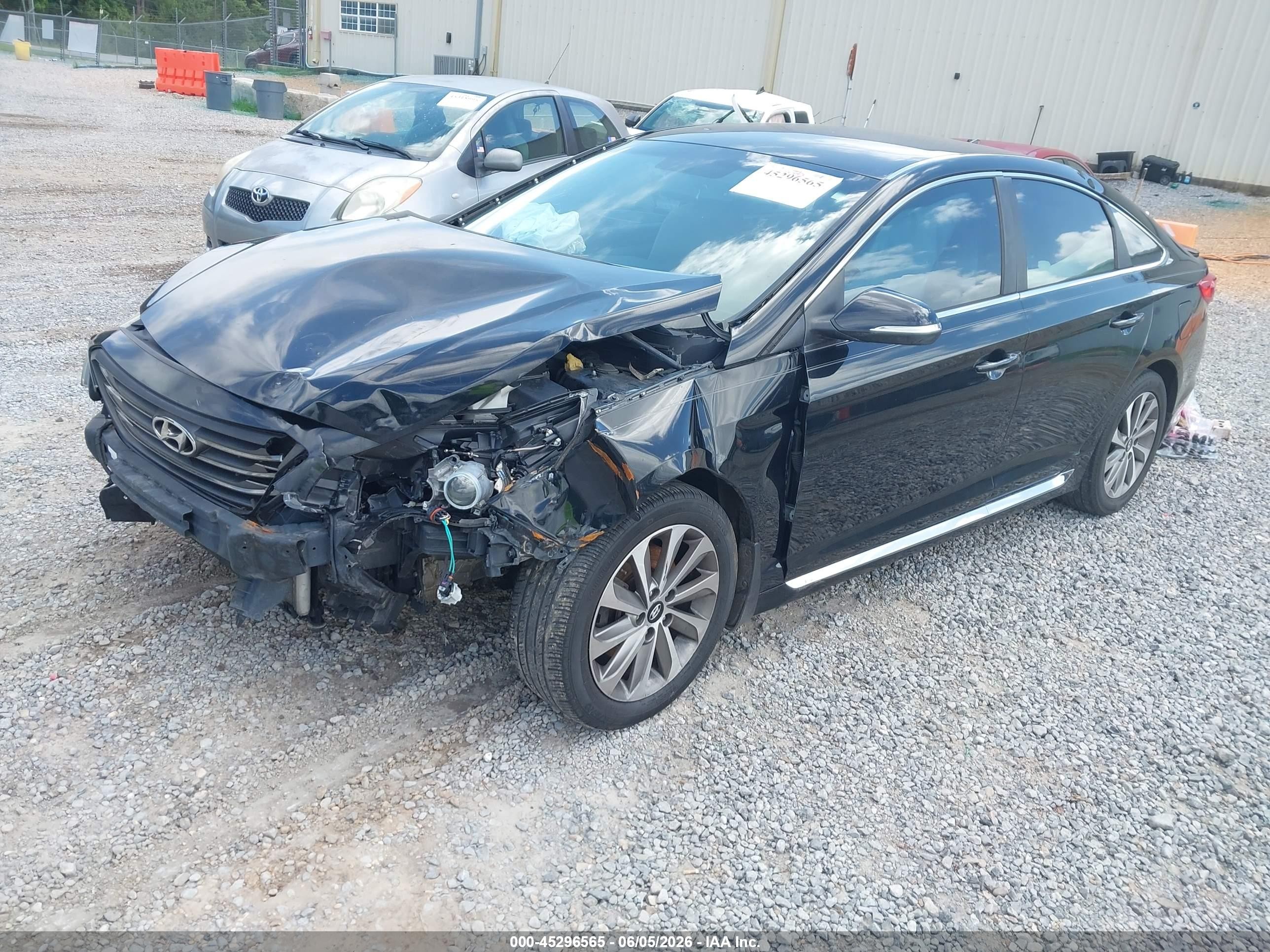 2015 Hyundai Sonata Sport Black vin: 5NPE34AF5FH022868