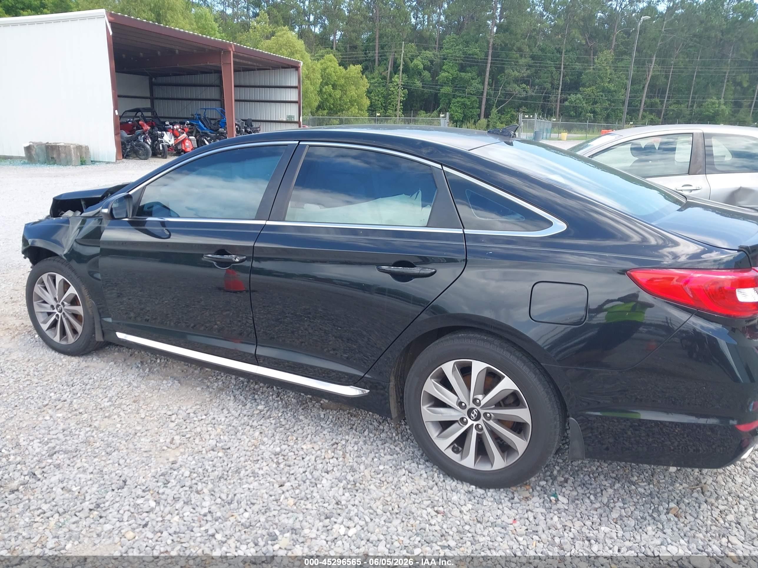2015 Hyundai Sonata Sport Black vin: 5NPE34AF5FH022868