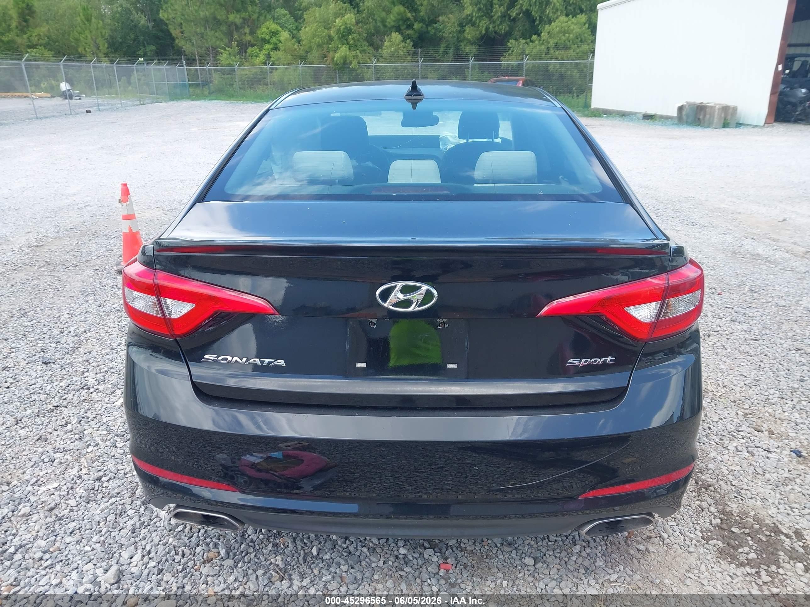 2015 Hyundai Sonata Sport Black vin: 5NPE34AF5FH022868