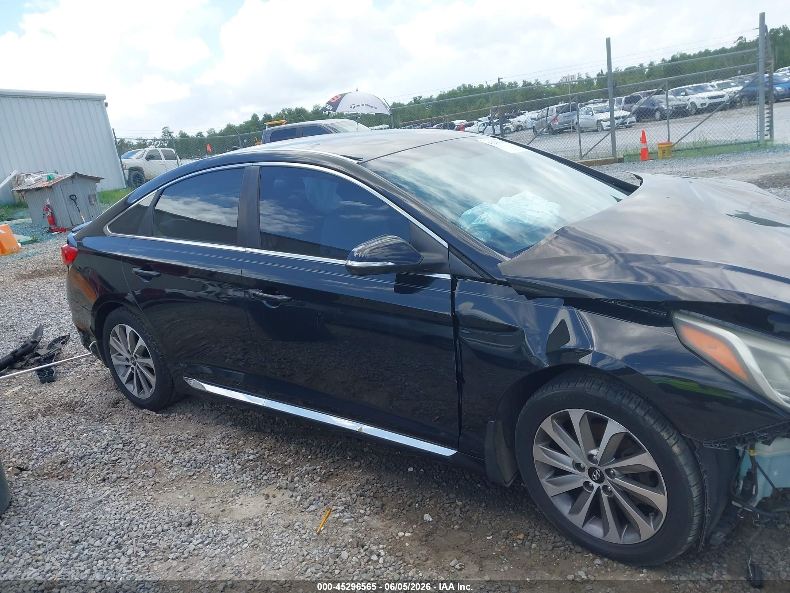 2015 Hyundai Sonata Sport Black vin: 5NPE34AF5FH022868