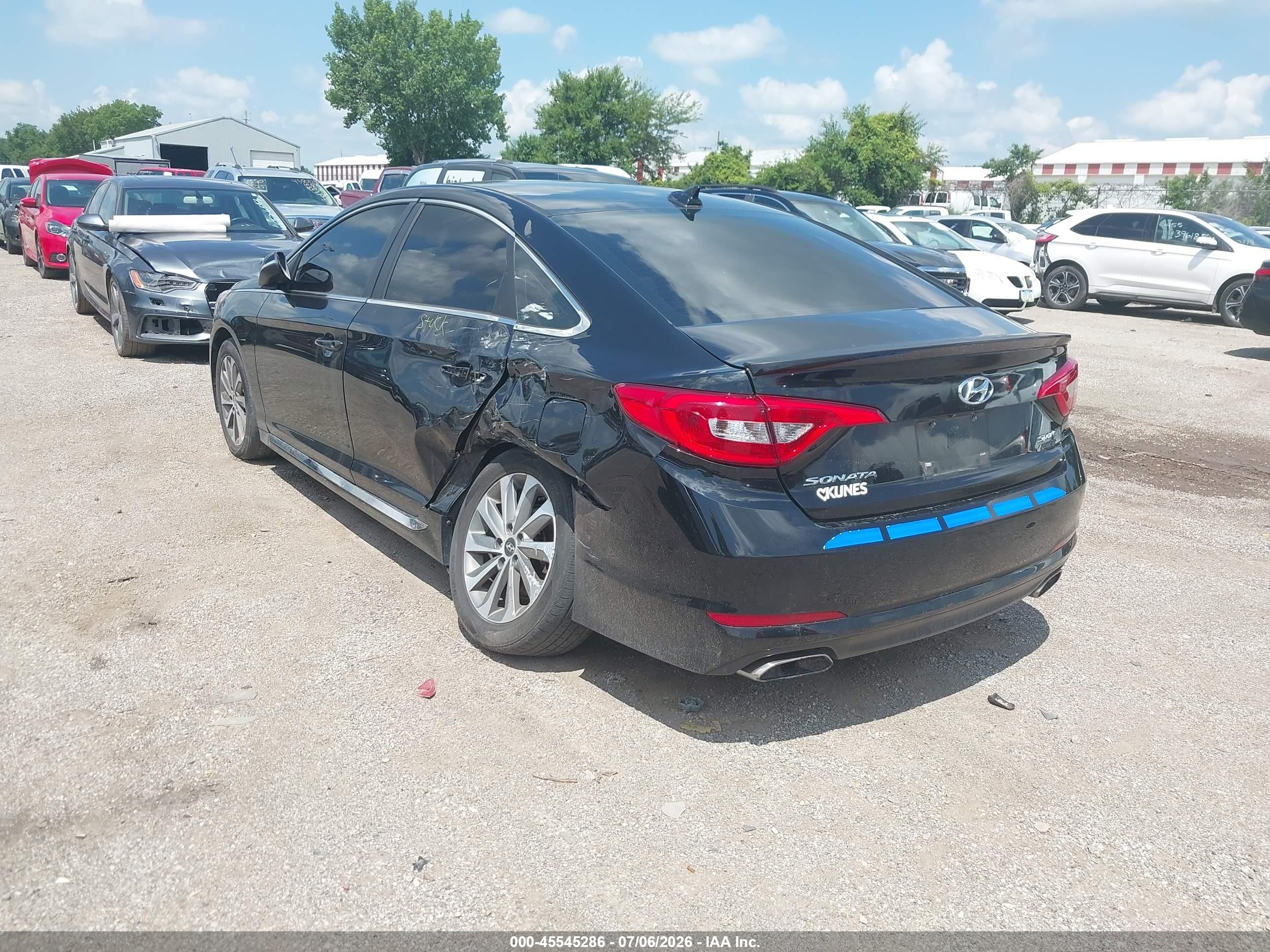 2015 Hyundai Sonata Sport Black vin: 5NPE34AF5FH027892