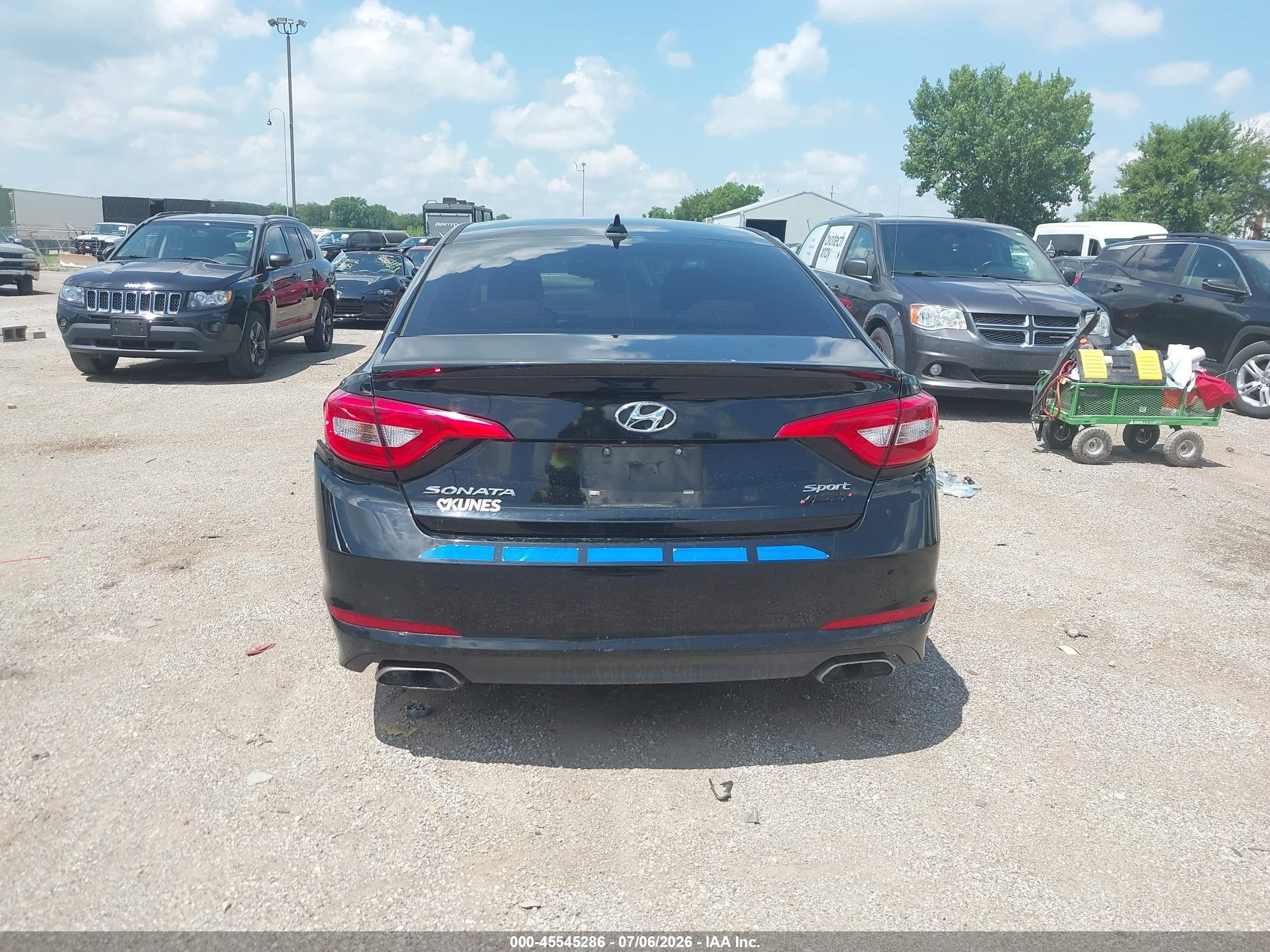 2015 Hyundai Sonata Sport Black vin: 5NPE34AF5FH027892