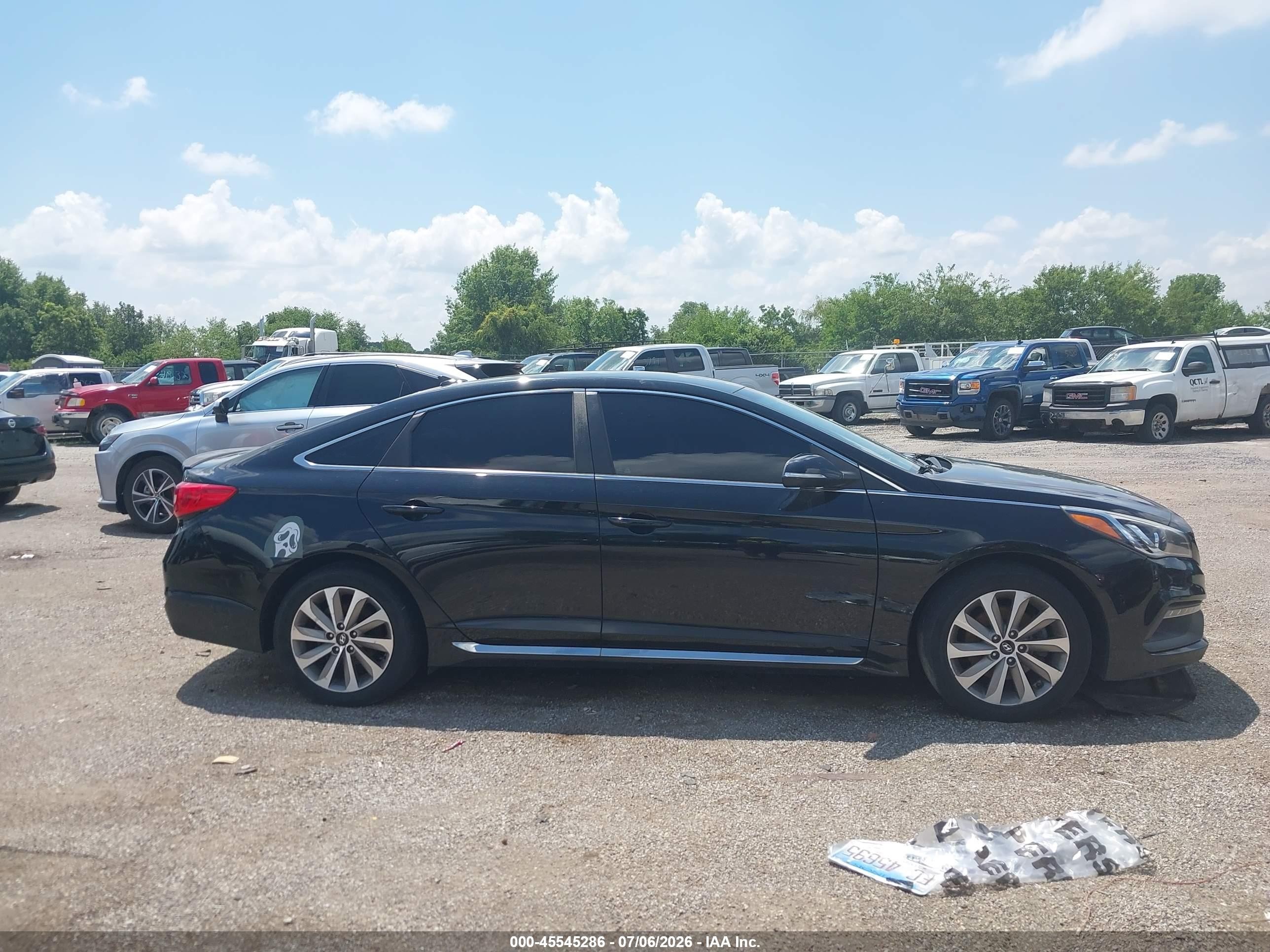 2015 Hyundai Sonata Sport Black vin: 5NPE34AF5FH027892