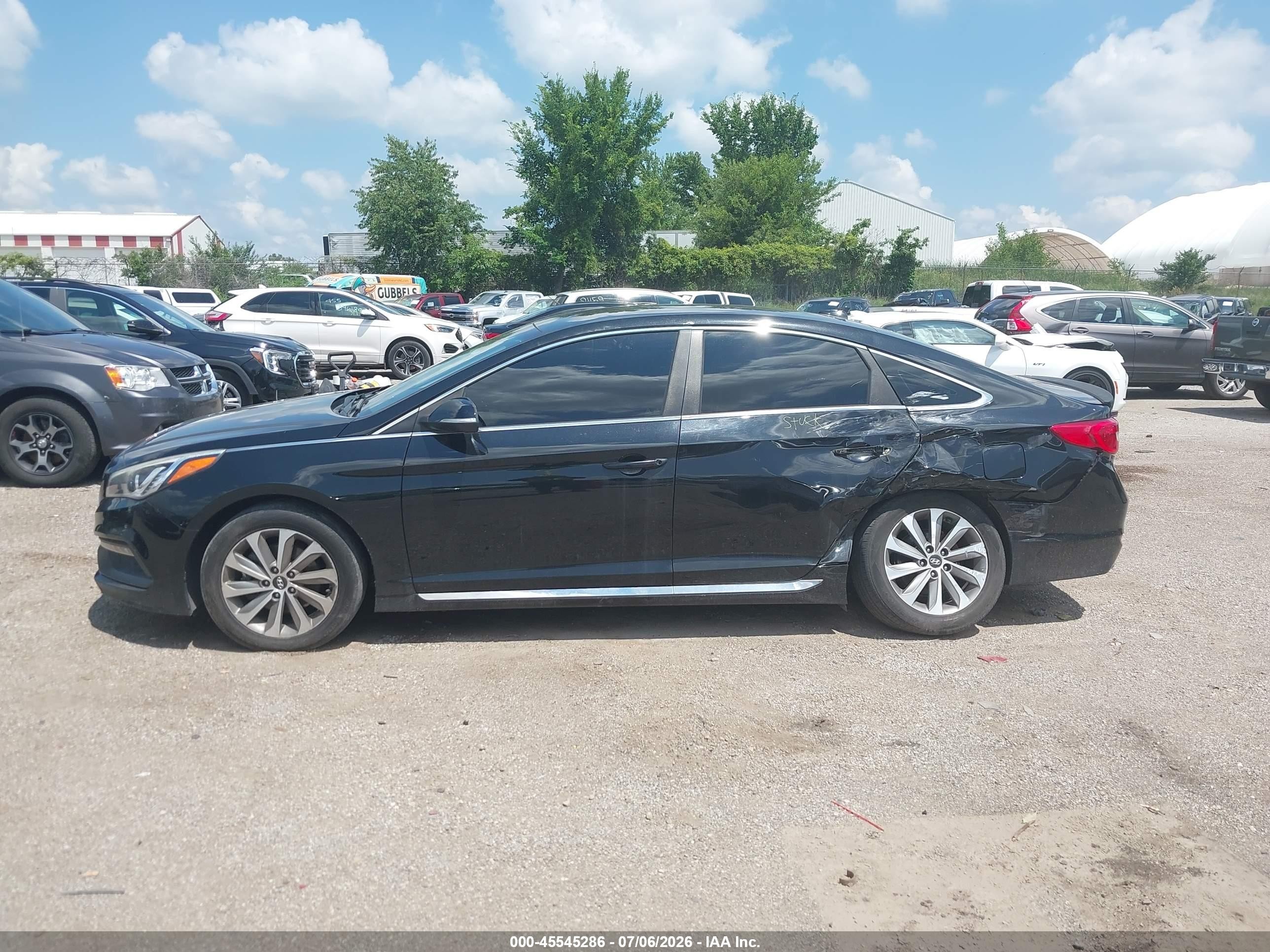 2015 Hyundai Sonata Sport Black vin: 5NPE34AF5FH027892