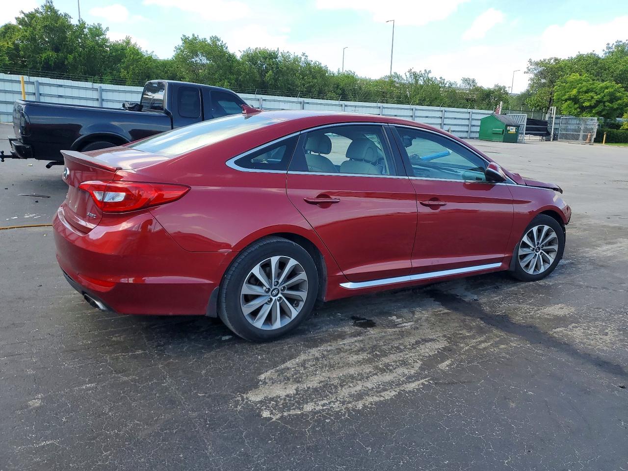 2015 Hyundai Sonata Sport Red vin: 5NPE34AF5FH040772