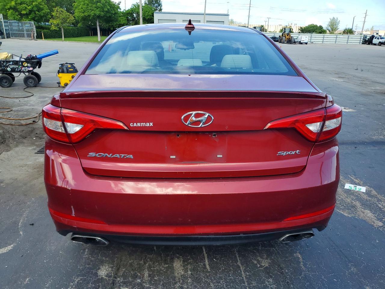 2015 Hyundai Sonata Sport Red vin: 5NPE34AF5FH040772