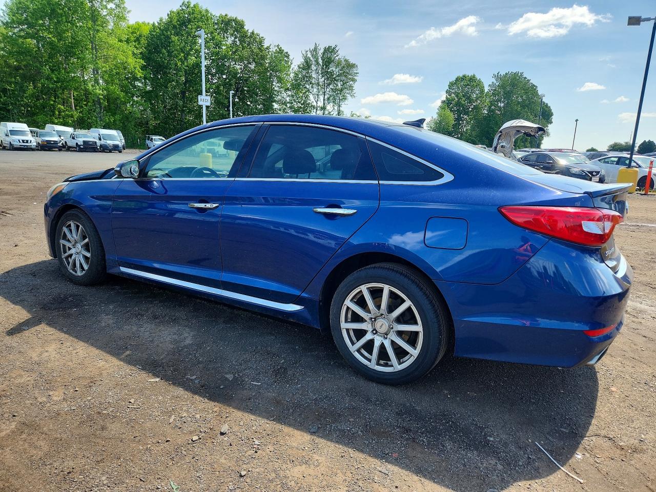 2015 Hyundai Sonata Limited Синий vin: 5NPE34AF5FH045311